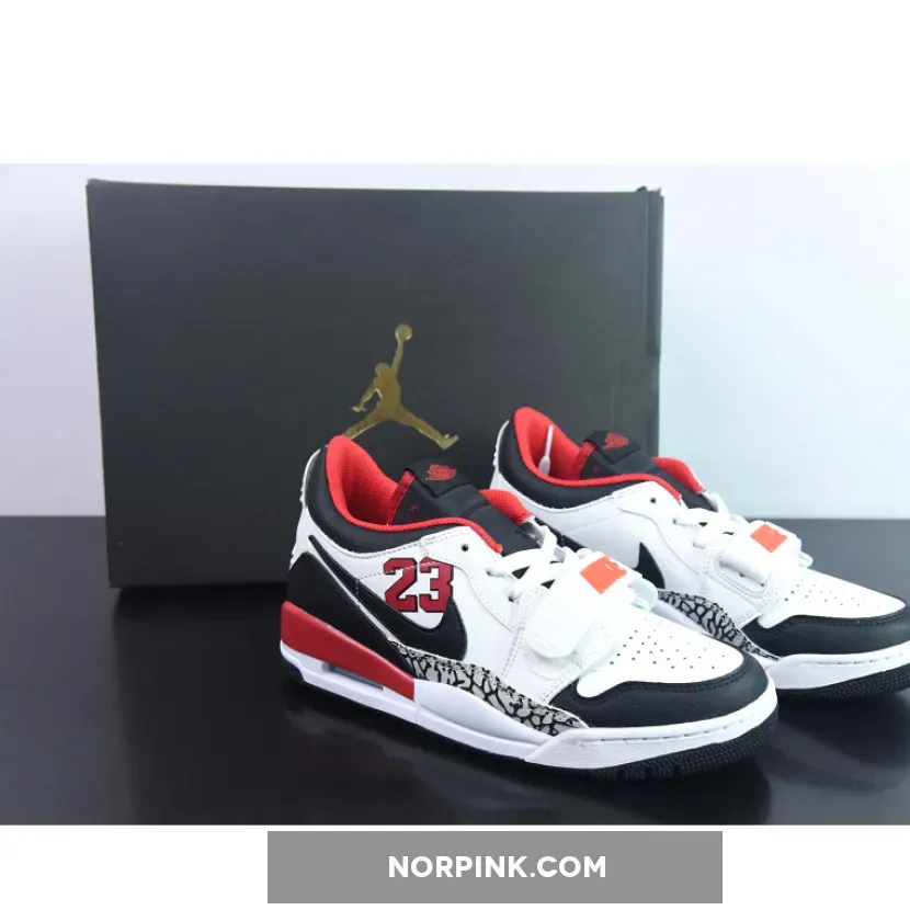 Jordan Legacy 312 Low "23" White/Black-Red