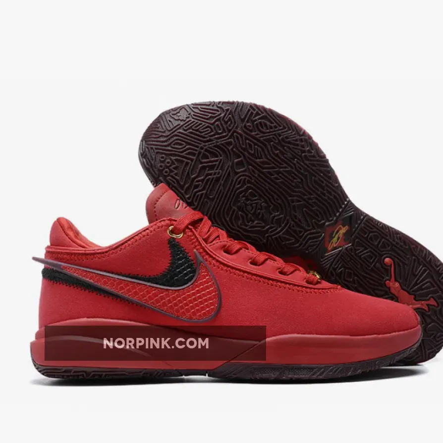 LeBron 20 "Liverpool" University Red Black