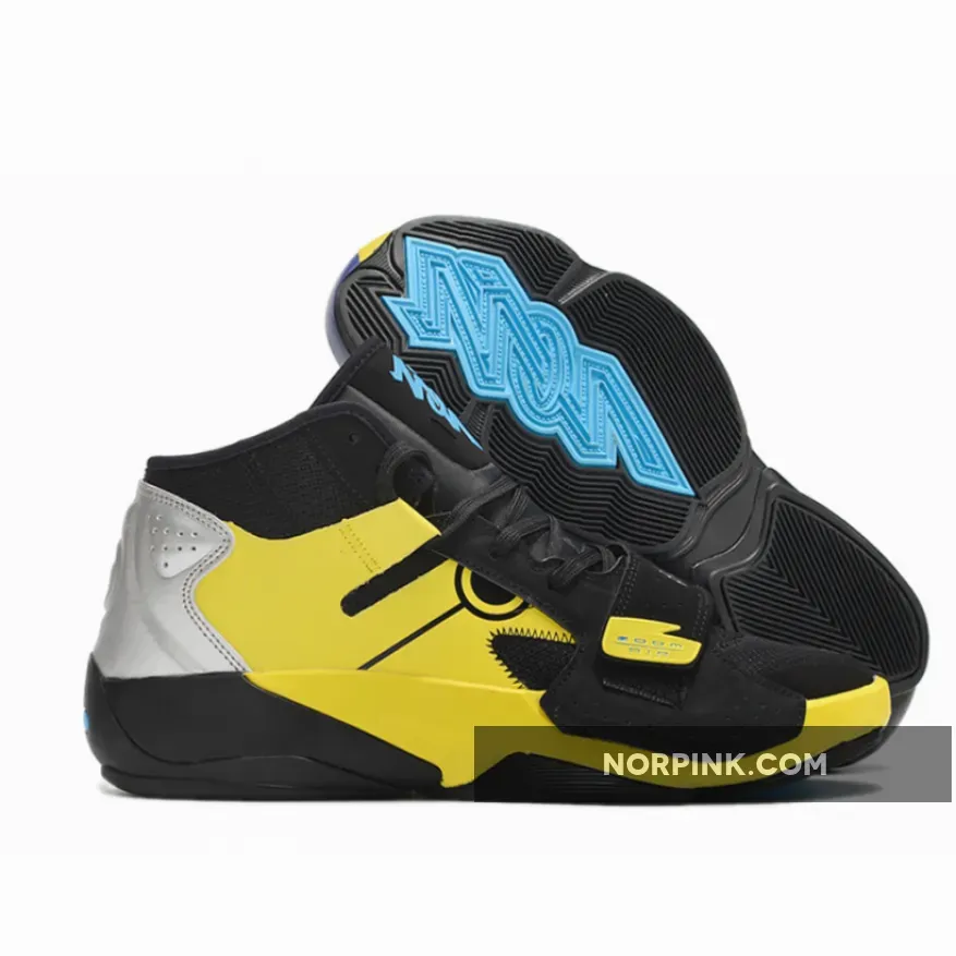 Naruto x Jordan Zion 2 Black/Laser Blue-Yellow Strike-Dark Purple Dust