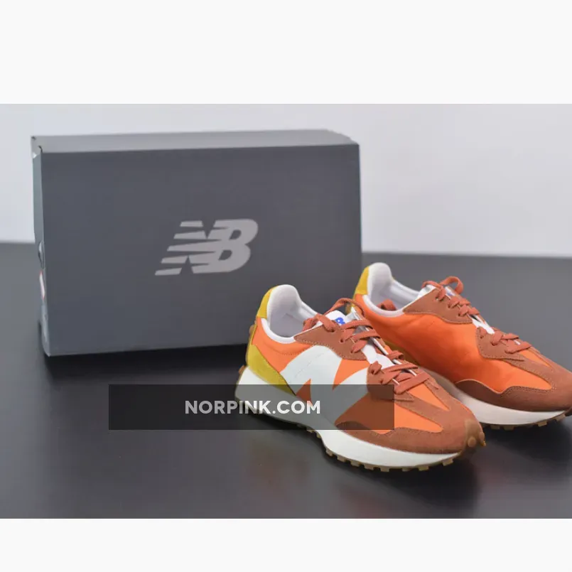 New Balance 327 Orange White
