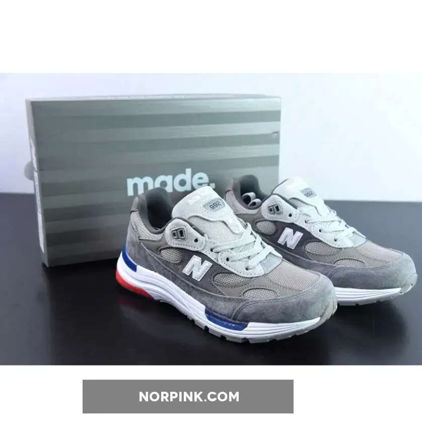 New Balance 992 Grey Blue Red M992MD
