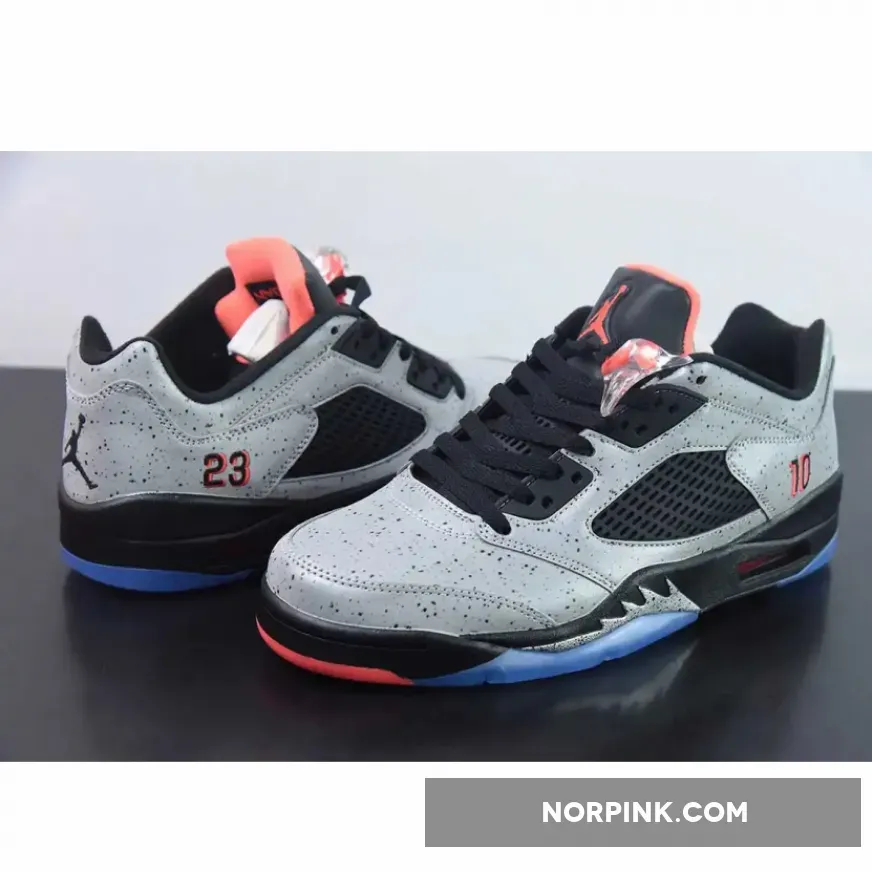 Neymar x Air Jordn 5 Retro Low Reflective Silver/Infrared 23-Black Neymar x Air Jordn 5 Retro Low Reflective Silver/Infrared 23-Black
