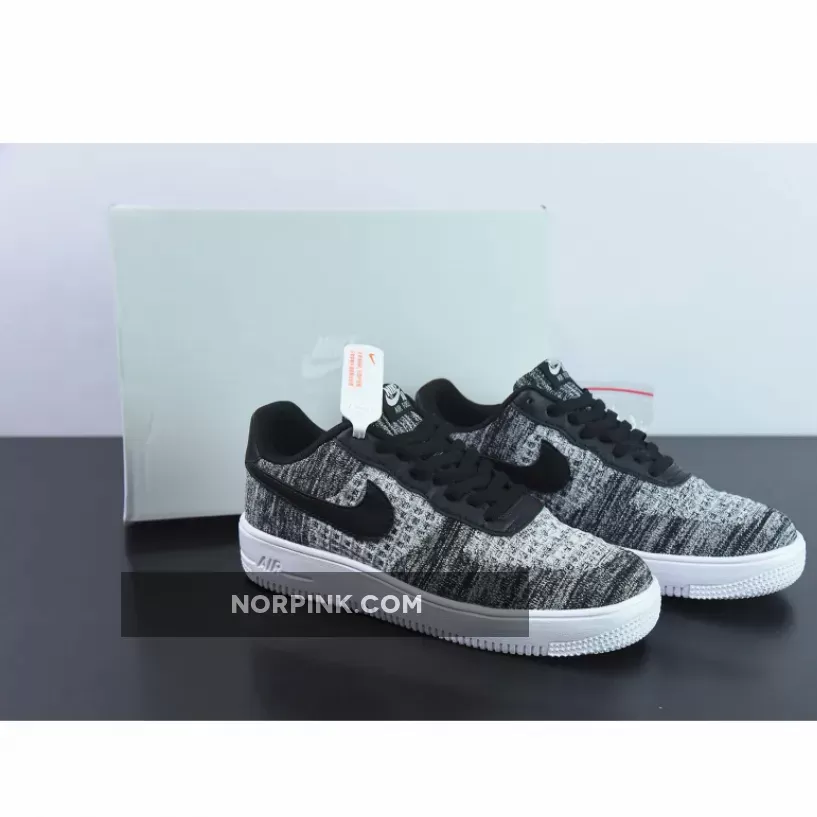Nike Air Force 1 Flyknit 2 Black Pure Platinum