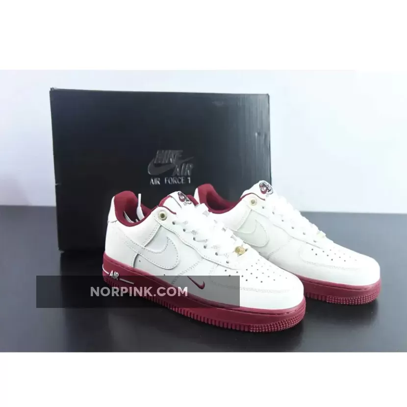 Nike Air Force 1 Low 40th Anniversary Cream Team Red