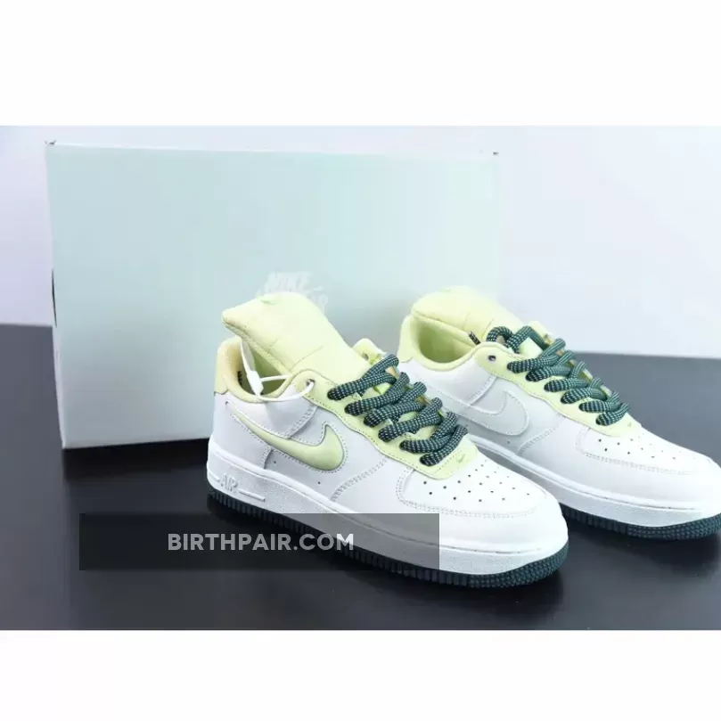 Nike Air Force 1 Low "Big Tongue" White Neon