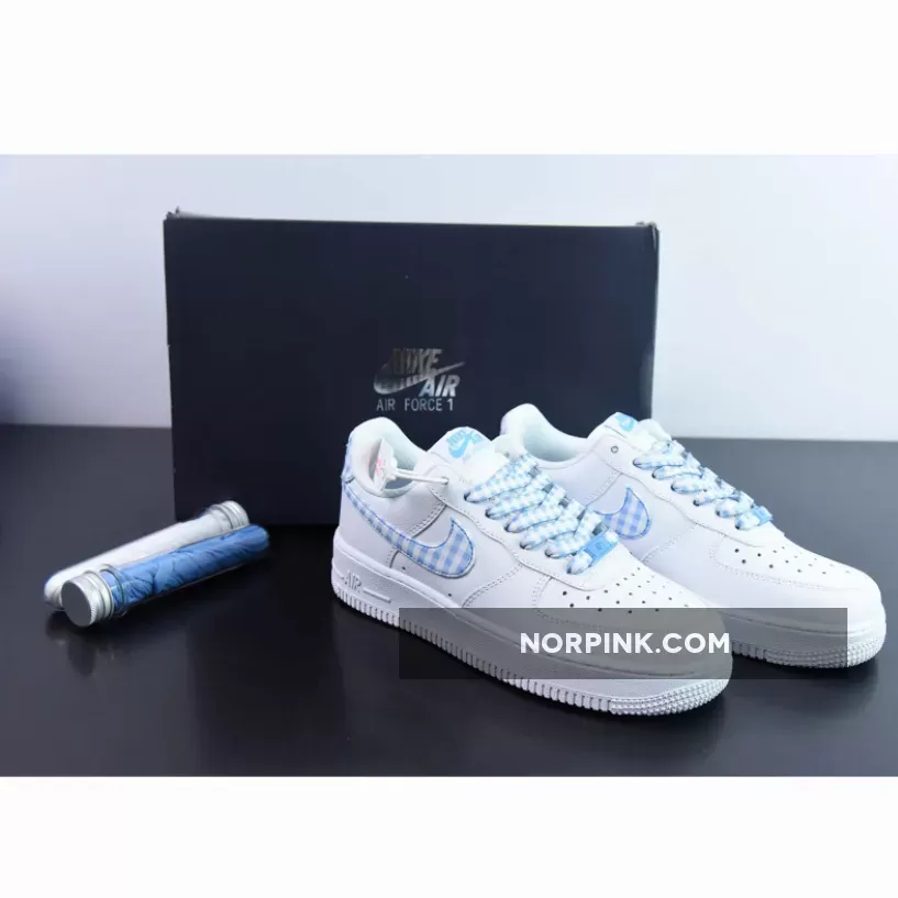 Nike Air Force 1 Low "Blue Gingham" White/University Blue