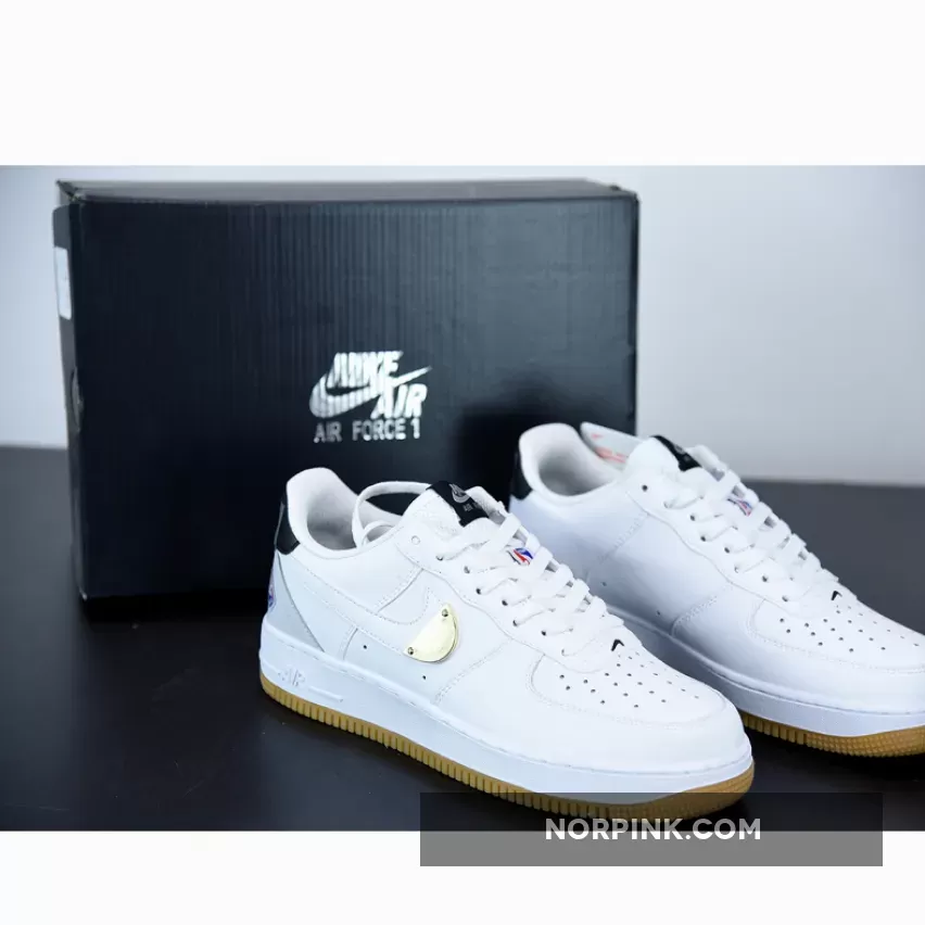 Nike Air Force 1 Low NBA White Grey Gum