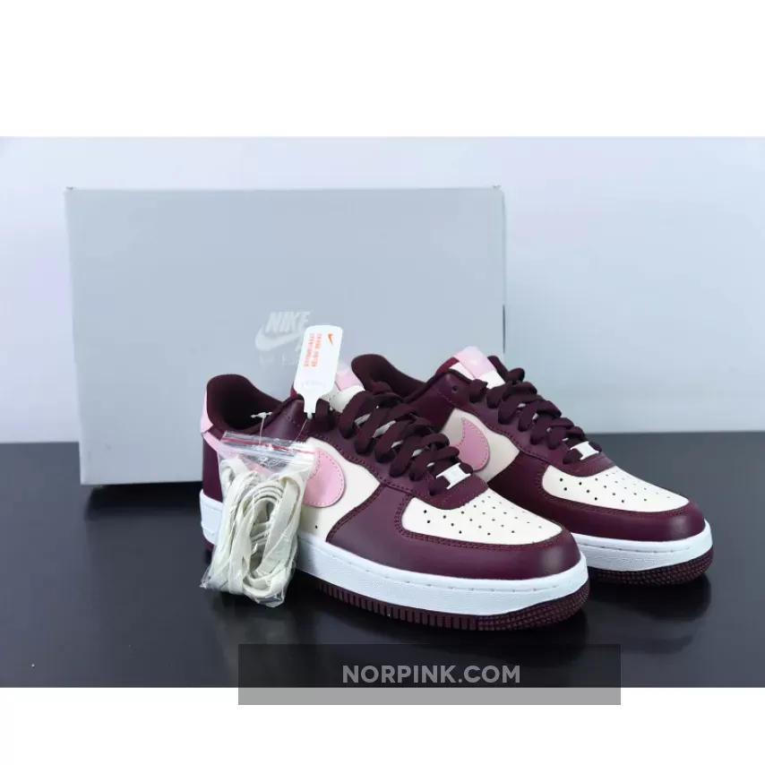 Nike Air Force 1 Low "Valentine’s Day" Sail/Night Maroon-Pink