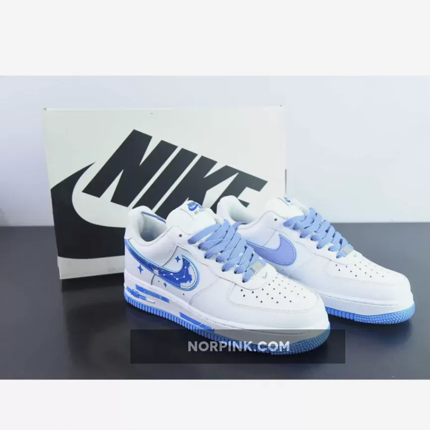 Nike Air Force 1 Low White Blue Custom