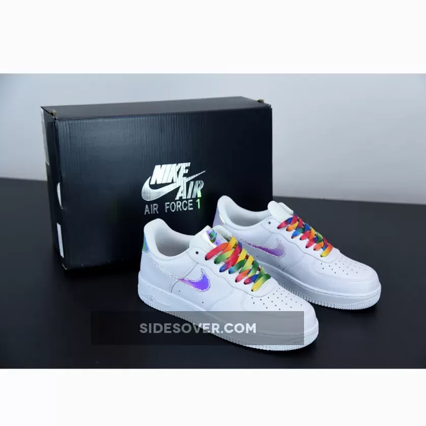 Nike Air Force 1 White Iridescent Pixel