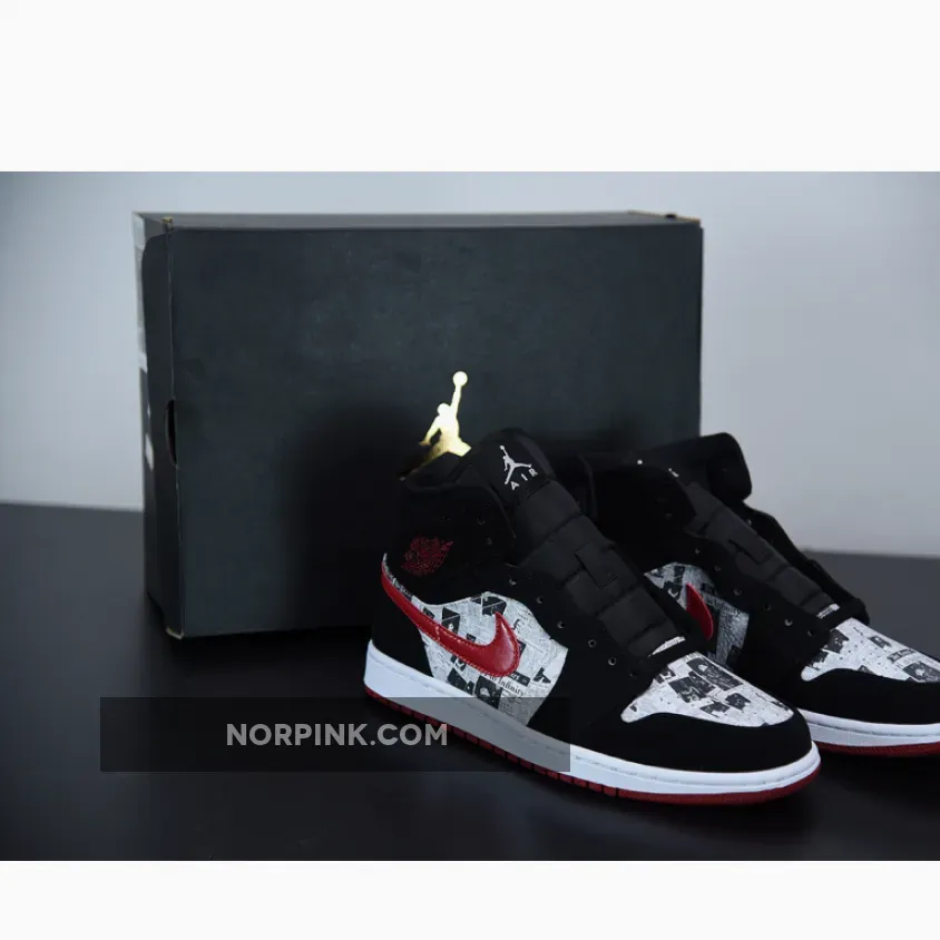 Nike Air Jordan 1 Mid Newspaper Air Times