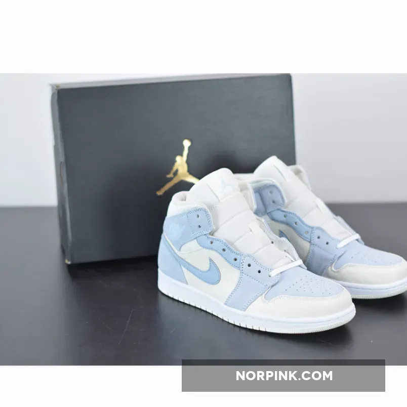 Nike Air Jordan 1 Mid Summit White/Celestine Blue