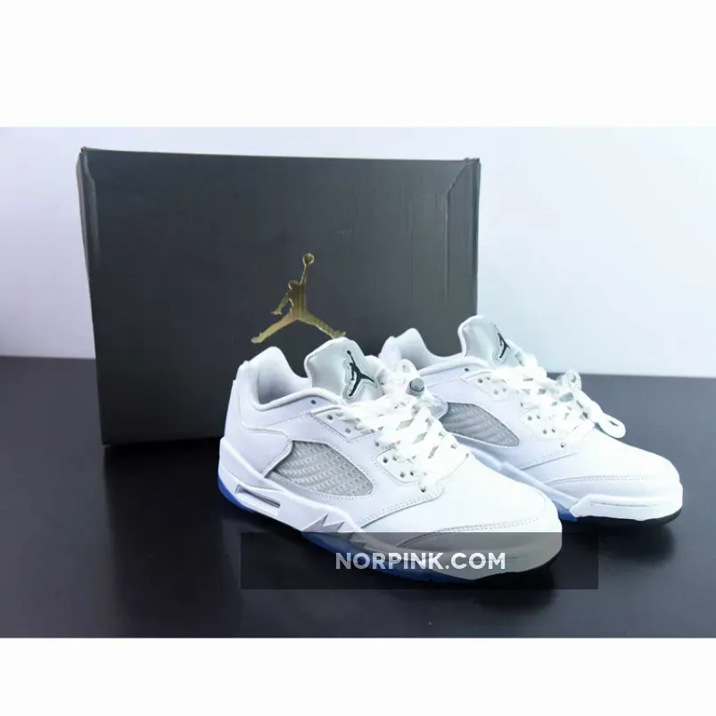 Nike Air Jordan 5 Low GS White Black For Womens