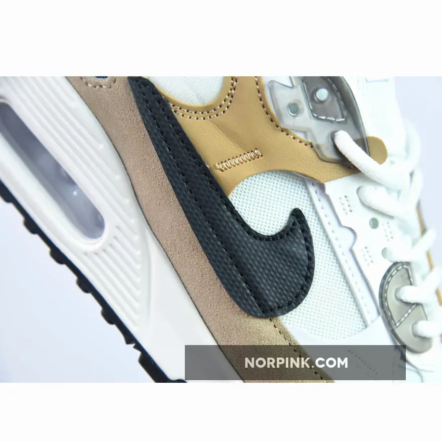 Nike Air Max 90 Futura White Tan Black For Womens Nike Air Max 90 Futura White Tan Black For Womens