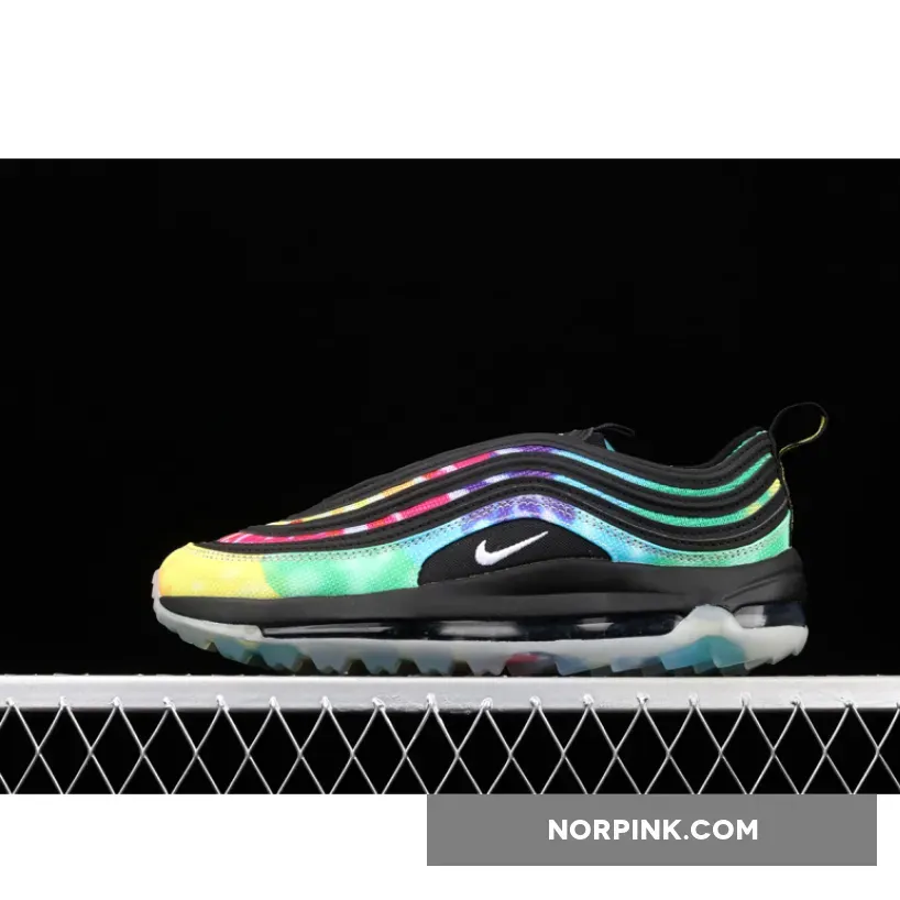 Nike Air Max 97 Golf "Tie Dye" Black/Multi-color/White