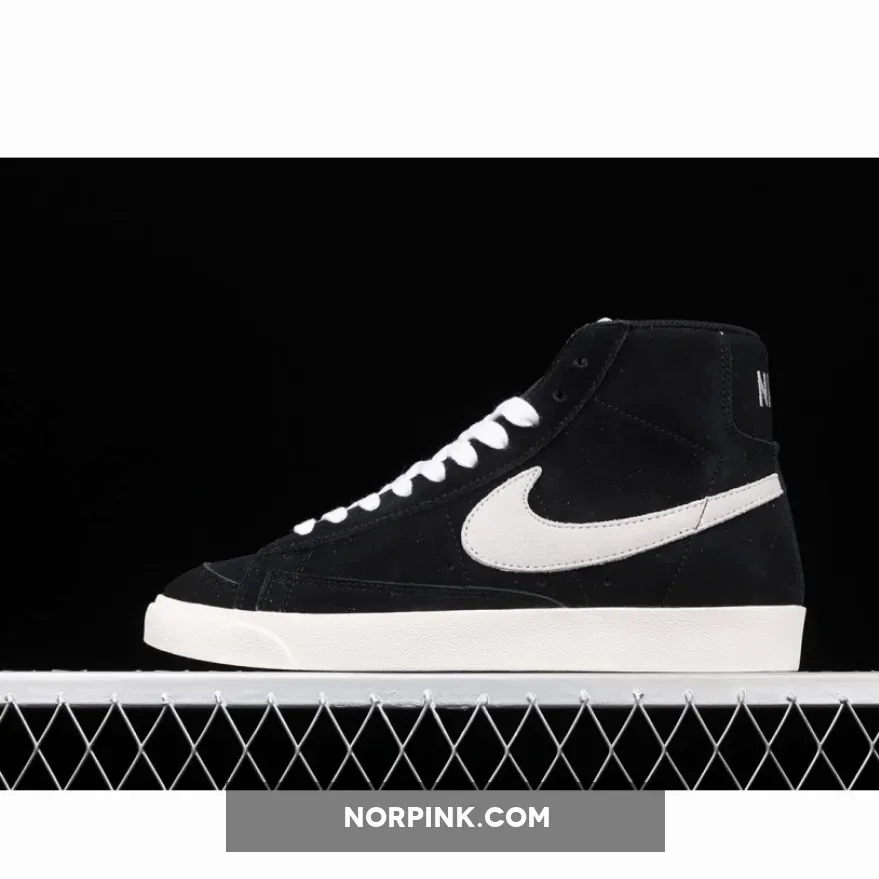 Nike Blazer Mid 77 Black Suede White