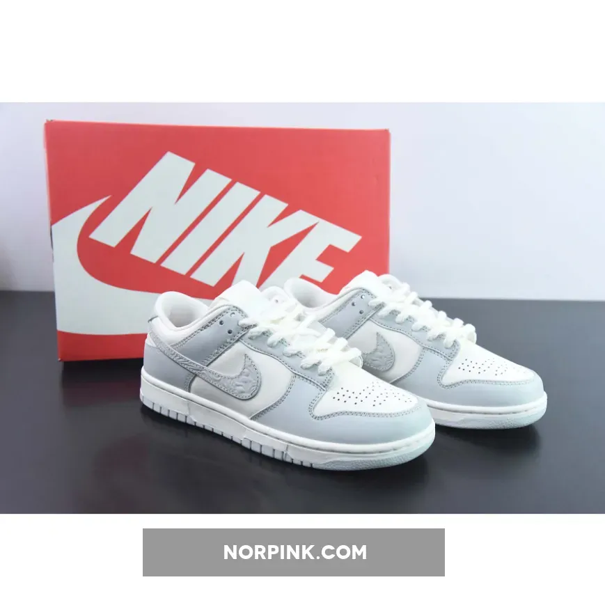 Nike Dunk Low ‘Needlework’ Sail/Aura-Tawny-Metallic Silver