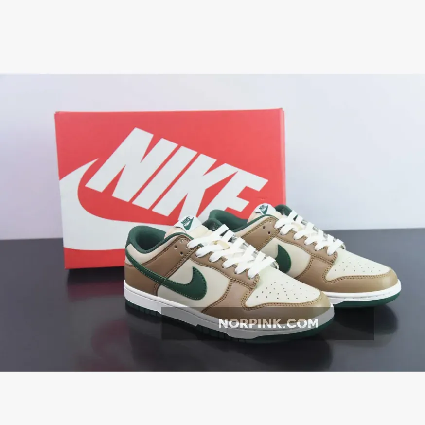 Nike Dunk Low Rattan/Gorge Green-Sail