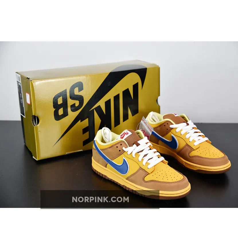 Nike Dunk Low Sb Premium 'Newcastle Brown Ale' Gold/Atantic Blue