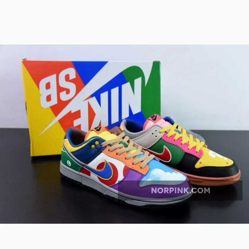 Nike Dunk Low "What the Super Mario" Custom