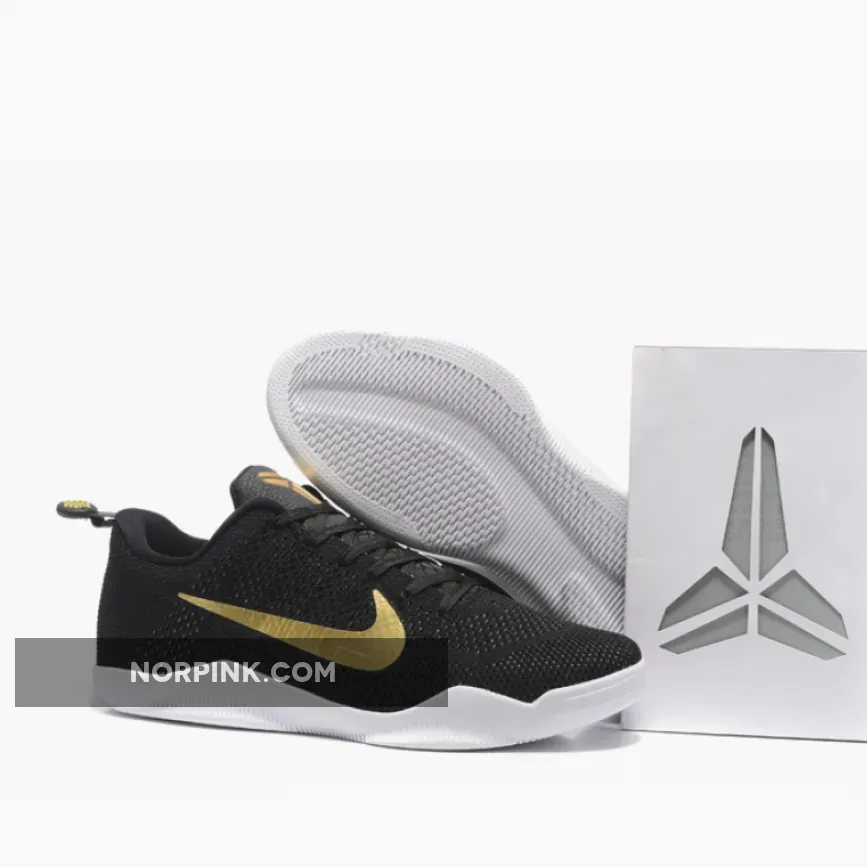 Nike Kobe 11 Elite ‘GCR’ Black and Metallic Gold-Black