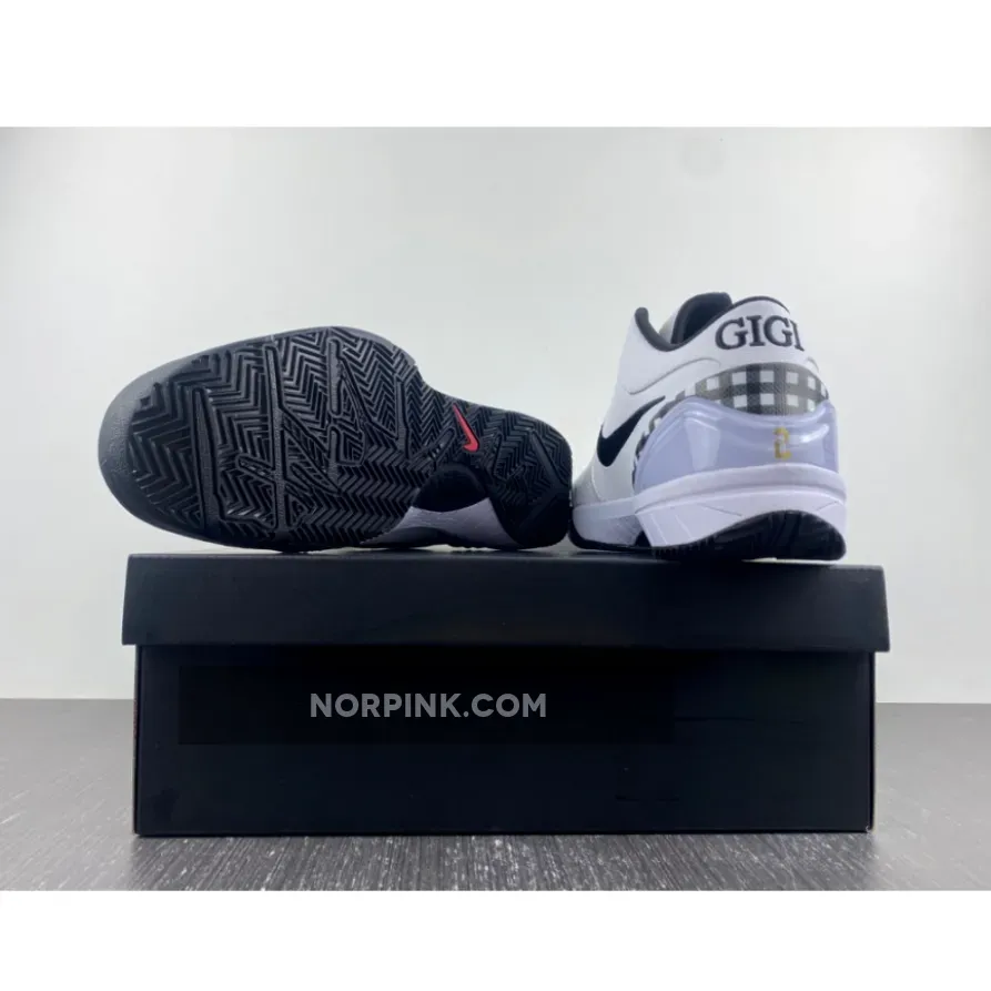 Nike Kobe 4 Protro Gigi White/Black-Metallic Gold-Bright Emerald Nike Kobe 4 Protro Gigi White/Black-Metallic Gold-Bright Emerald