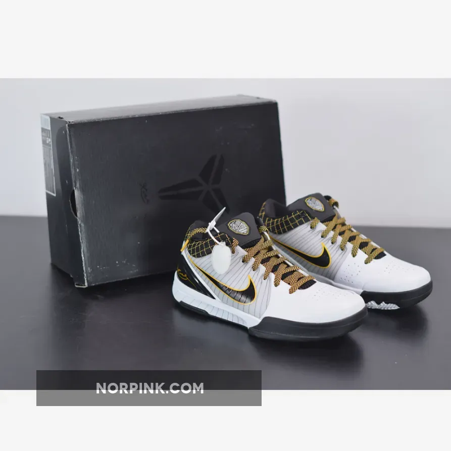 Nike Kobe 4 Protro White/Black-Del Sol