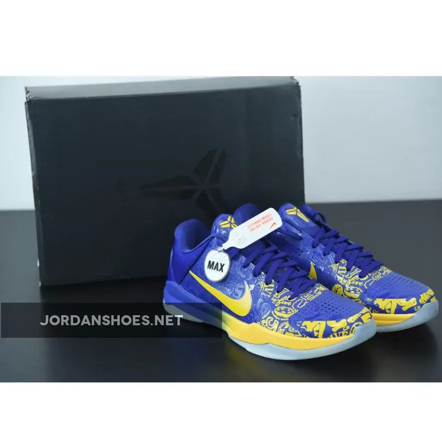Nike Kobe 5 Protro "5 Rings" Concord/Midwest Gold