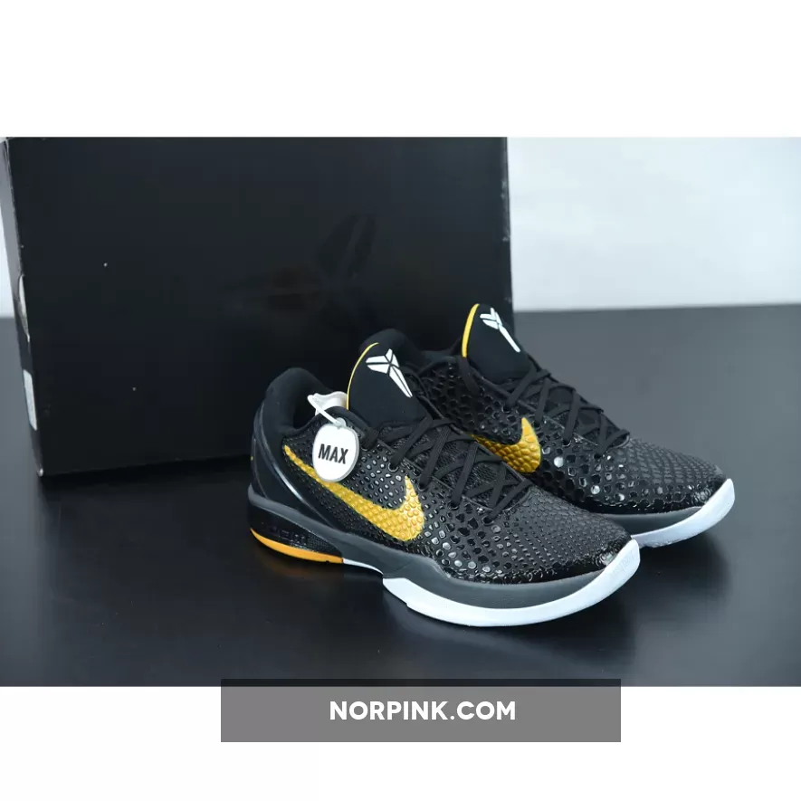 Nike Kobe 6 Protro "Del Sol" Black/Dark Grey-White-Del Sol