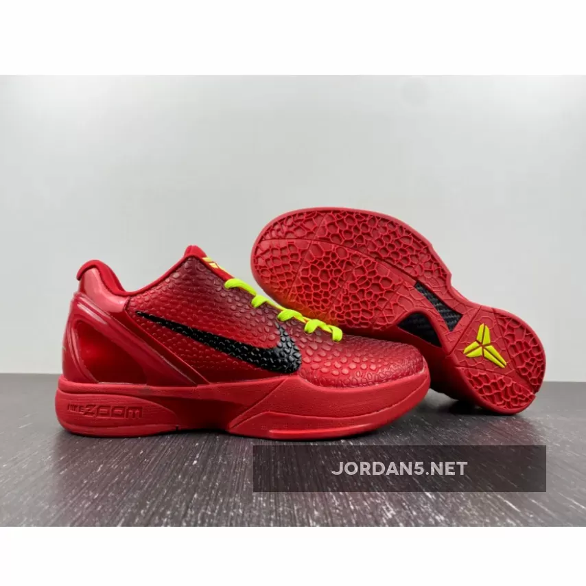 Nike Kobe 6 Protro ‘Reverse Grinch’ Bright Crimson/Black-Green