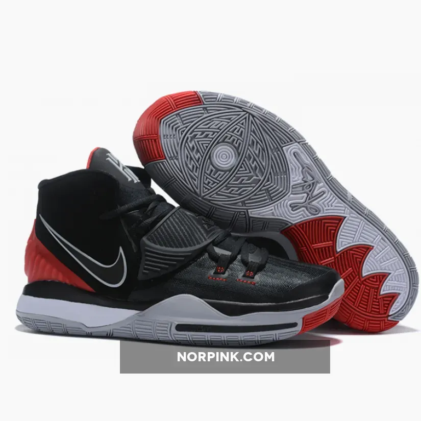 Nike Kyrie 6 "Bred" Black/University Red-White
