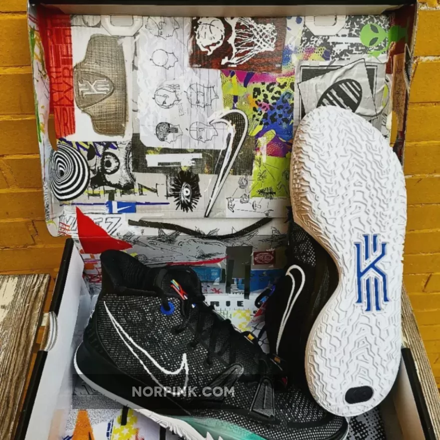 Nike Kyrie 7 Black/White-Off Noir-Chile Red