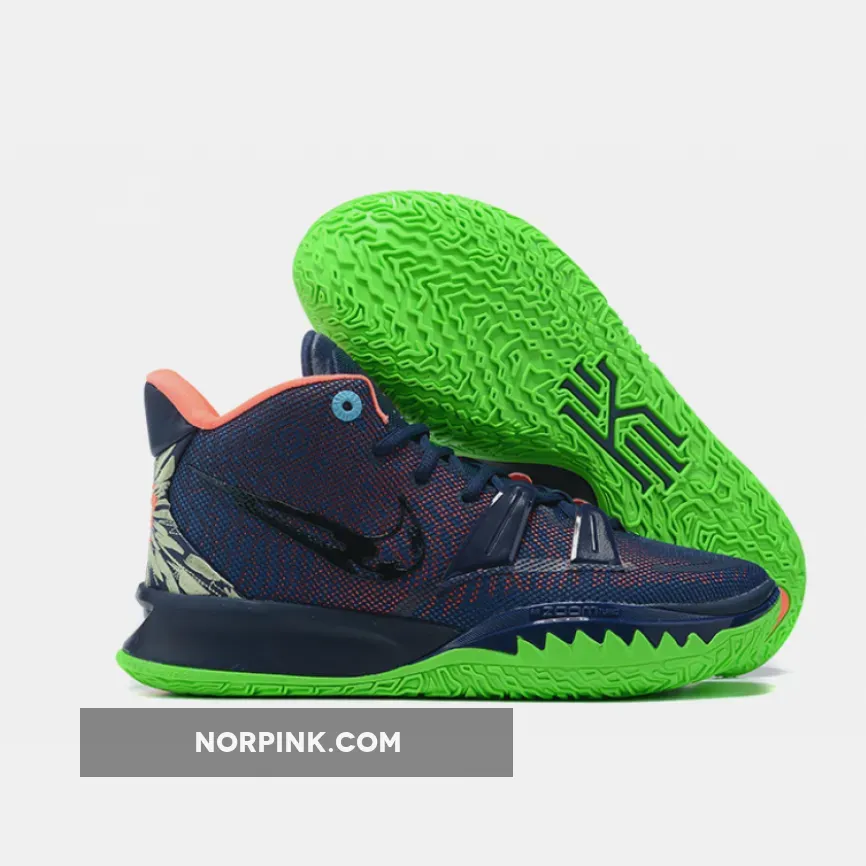 Nike Kyrie 7 Midnight Navy Pink Green CQ9327-401