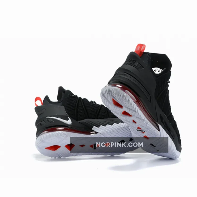 Nike LeBron 18 Black/University Red-White Nike LeBron 18 Black/University Red-White