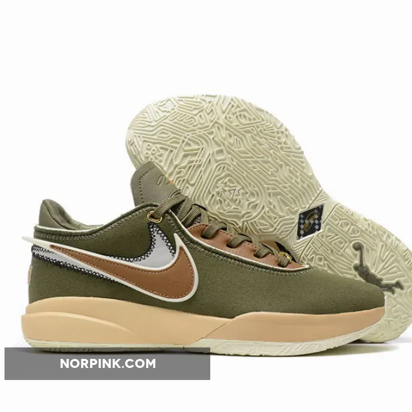 Nike LeBron 20 Olive Suede
