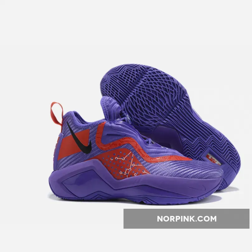Nike LeBron Soldier 14 Custom Purple Red