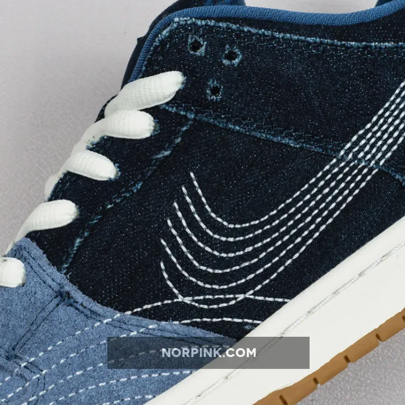 Nike SB Dunk Low PRM "Sashiko" Mystic Navy/Gum Light Brown-Sail Nike SB Dunk Low PRM "Sashiko" Mystic Navy/Gum Light Brown-Sail