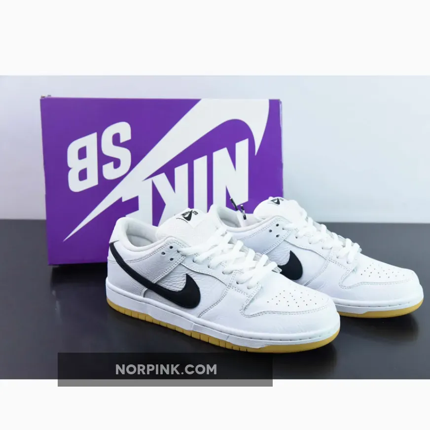 Nike SB Dunk Low White/Black-Gum