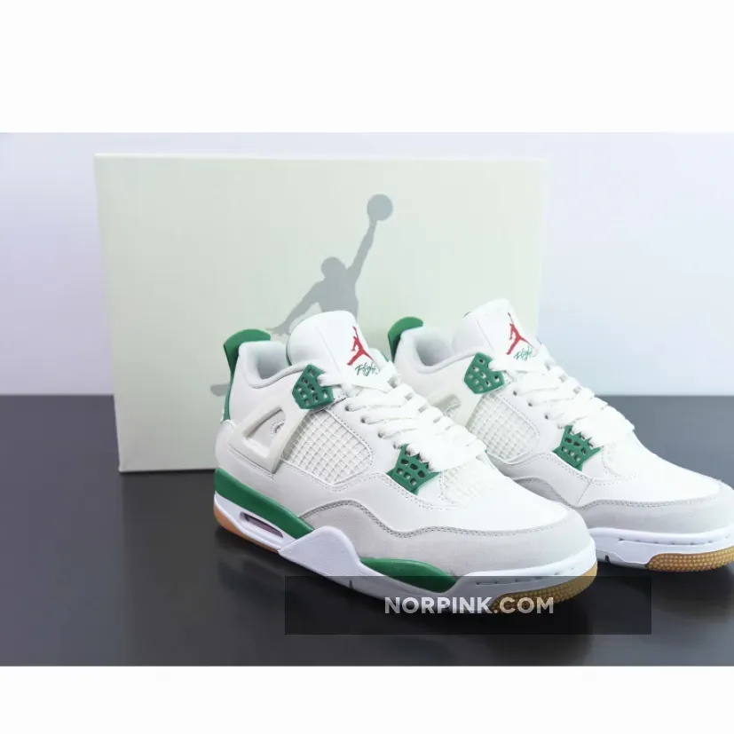 Nike SB x Air Jordan 4 Sail/Pine Green-Neutral Grey
