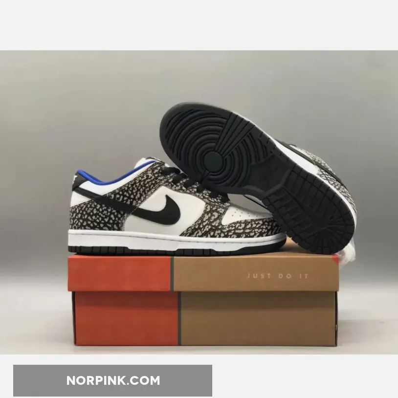 Nike Supreme X Dunk Low Pro Sb 'White Cement' Black-Cement Grey