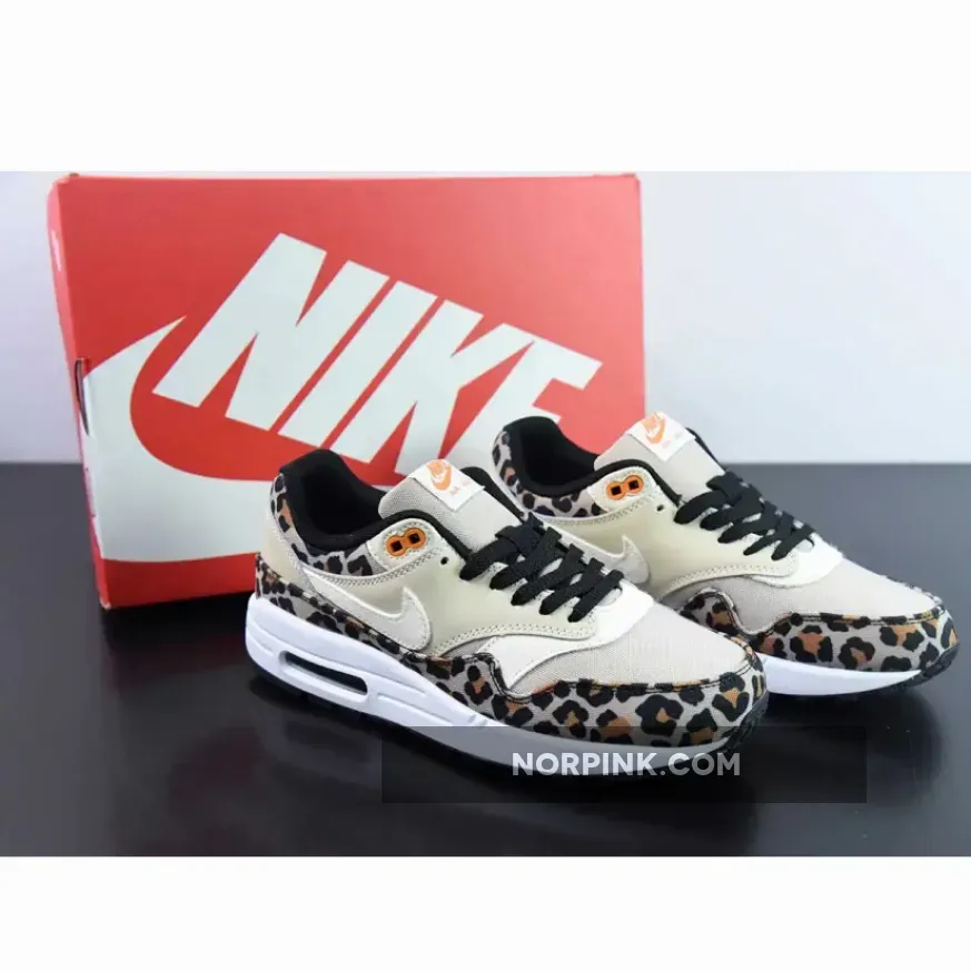 Nike W Air Max 1 Prm 'Leopard' DESERT ORE/ORANGE PEEL-BLACK