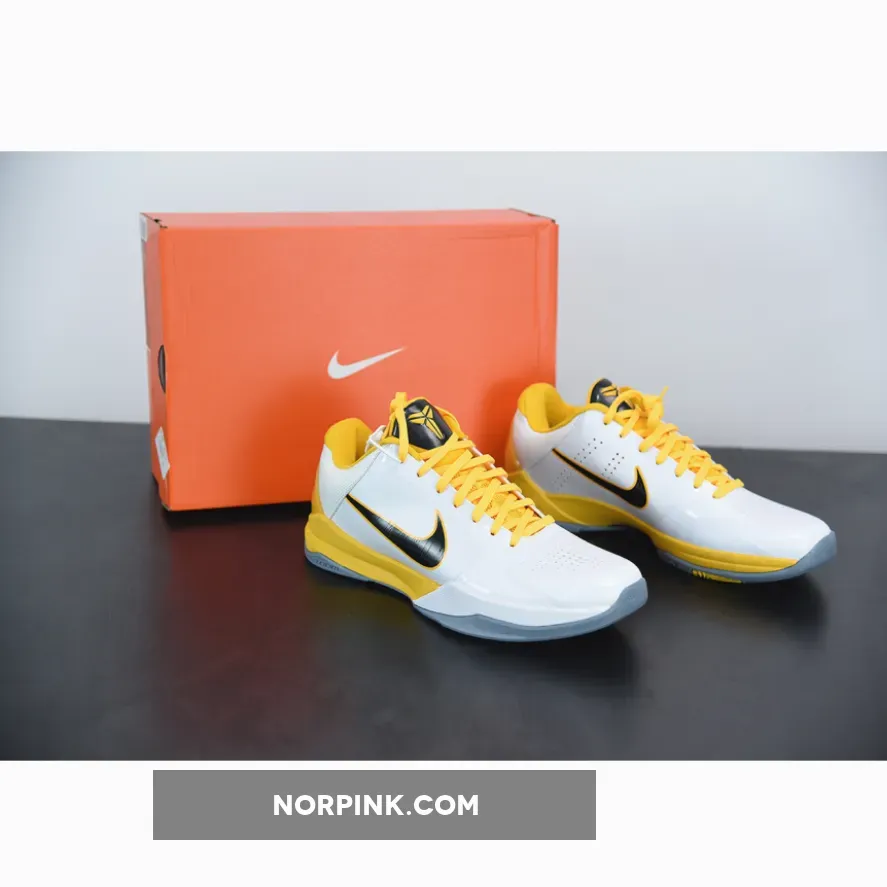 Nike Zoom Kobe 5 White/Black-Del Sol-Metallic Silver