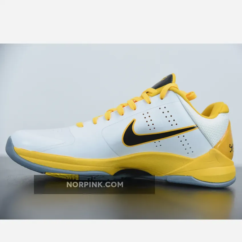 Nike Zoom Kobe 5 White/Black-Del Sol-Metallic Silver Nike Zoom Kobe 5 White/Black-Del Sol-Metallic Silver
