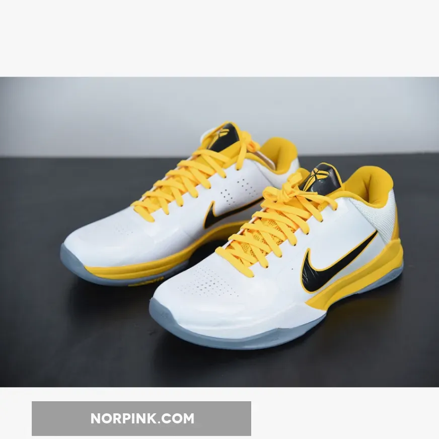 Nike Zoom Kobe 5 White/Black-Del Sol-Metallic Silver Nike Zoom Kobe 5 White/Black-Del Sol-Metallic Silver