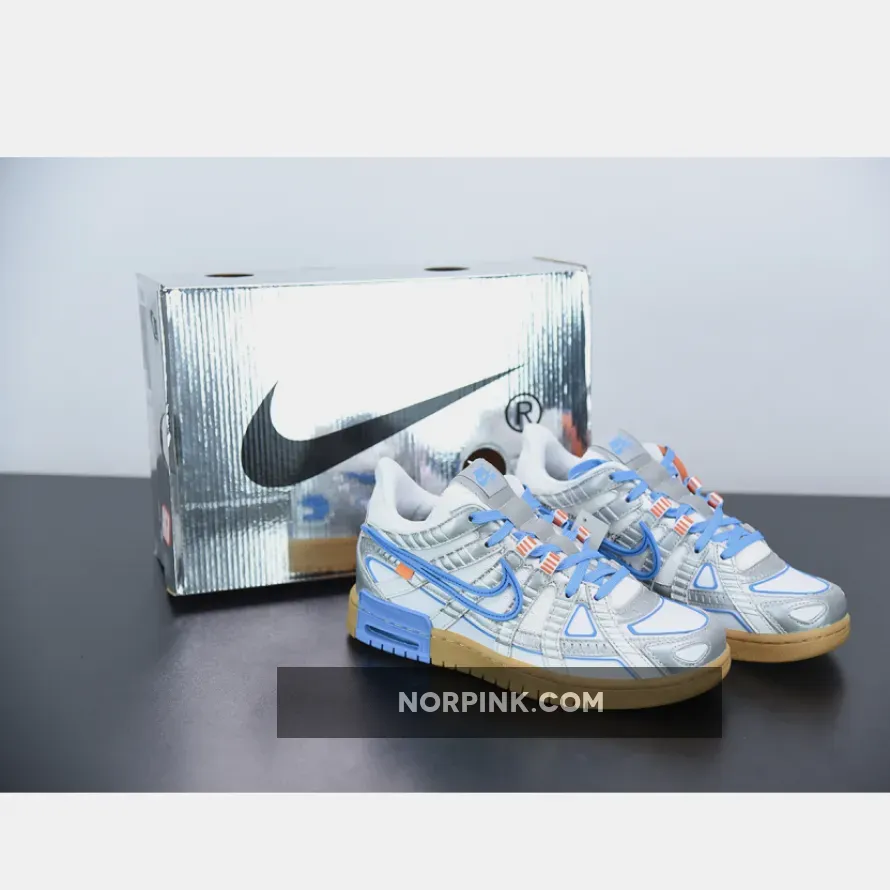Off-White Nike Rubber Dunk Silver Blue