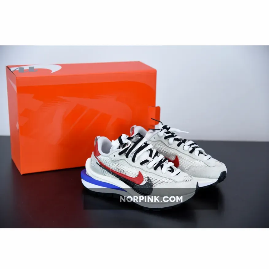 Sacai x Nike VaporWaffle Sail Royal Fuchsia