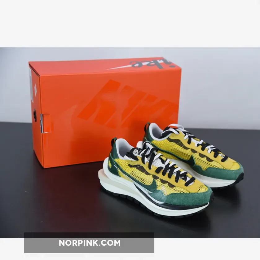 sacai x Nike VaporWaffle Tour Yellow Stadium Green