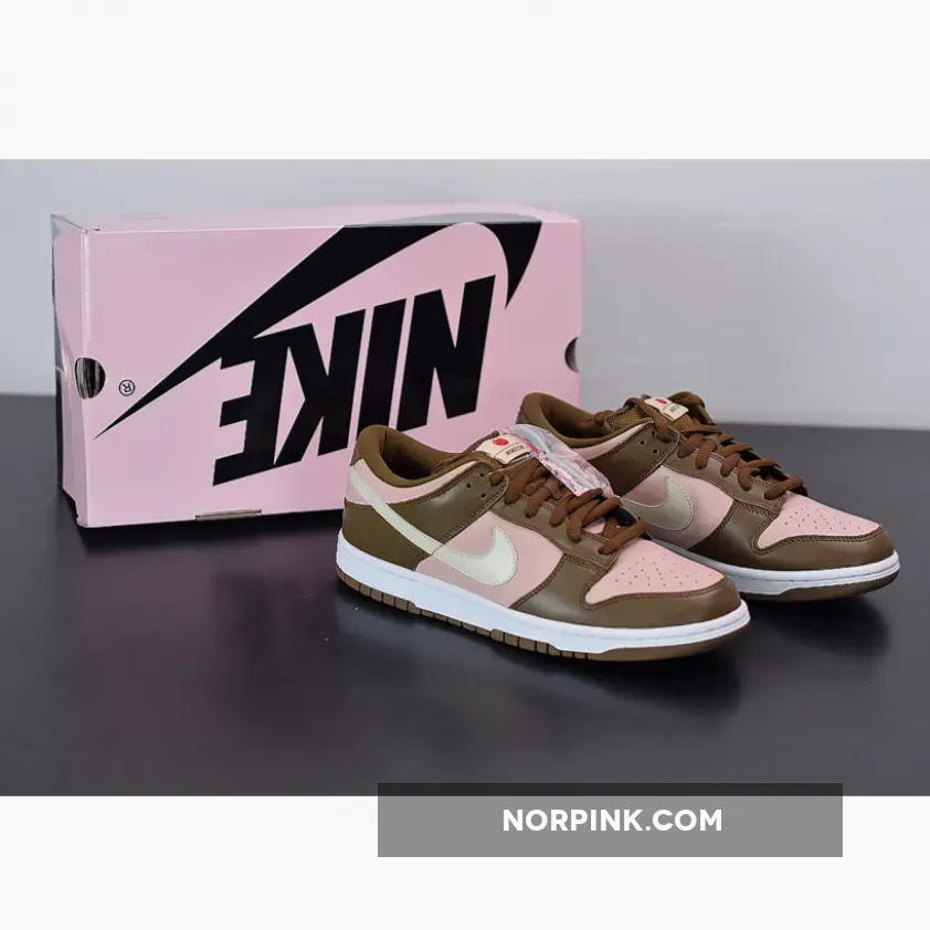 Stussy x Nike Dunk SB Low ‘Cherry’ Dark Khaki/Vanilla/Shy Pink