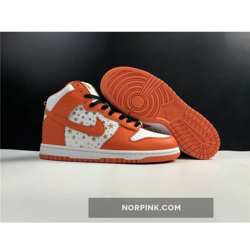 Supreme x Nike SB Dunk High Pro ‘Orange Stars’