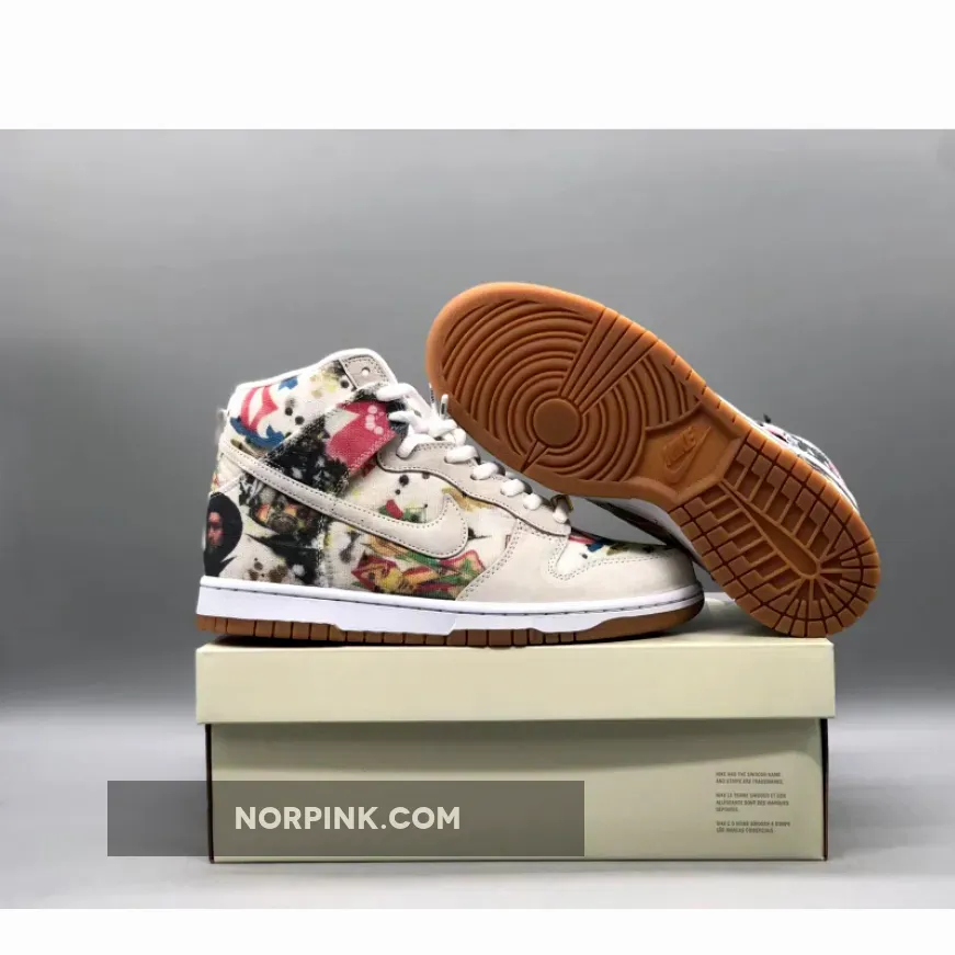 Supreme x Nike SB Dunk High Rammellzee Multi
